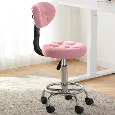 ăBack To Schoolă Modern Office Desk Chair Rolling Stool Computer Chair with Low Back Height Adjustable Work Home Salon Dr...
