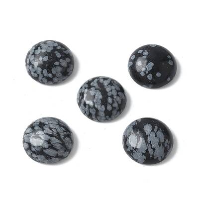 Natural Snowflake Obsidian Cabochons