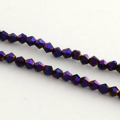Electroplate Glass Bead Strands