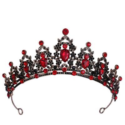 Alloy Rhinestone Crown Hair Bands