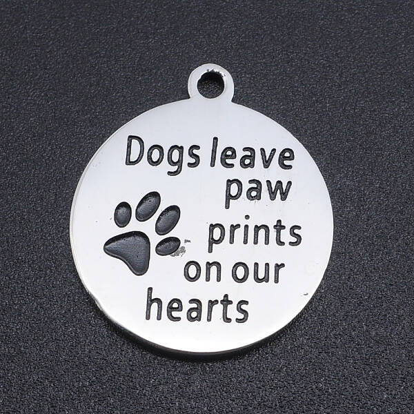 Non-Tarnish 201 Stainless Steel Etched Pendants