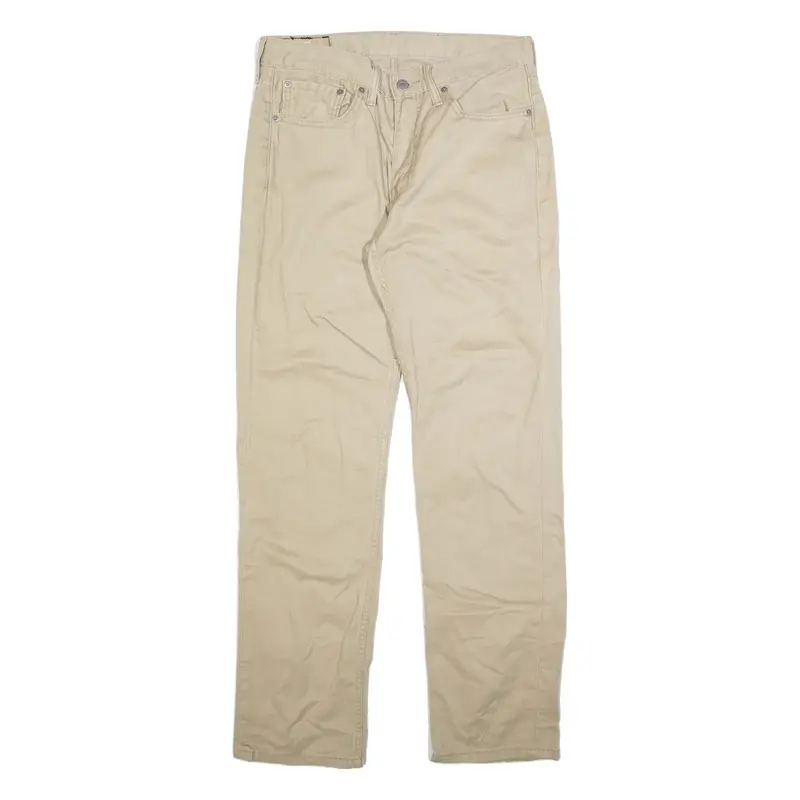 LEVI'S 514 Mens Trousers Beige Slim Straight W31 L32