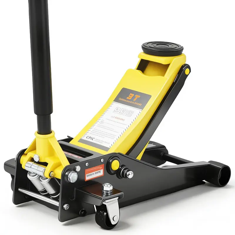 Garvee 3 Ton (6000lbs) Hydraulic Floor Jack - Low Profile Dual Piston Quick Lift - Heavy Duty Steel, Trolley Design - 2.95-15...