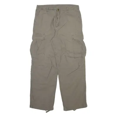 CARHARTT Mens Trousers Grey Relaxed Straight Cashmere W34 L32