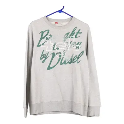 Diesel Sweatshirt - XL Grey Cotton Blend