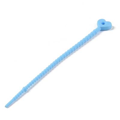 Heart Shape Silicone Cable Zip Ties