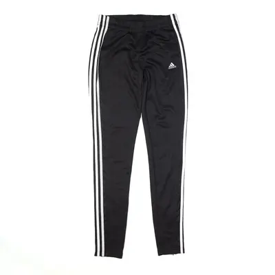 ADIDAS Track Pants Black Skinny Womens XS W26 L31