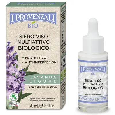 I Provenzali Bio Multi-Active Face Serum Organic Ligurian Lavender 30 Ml