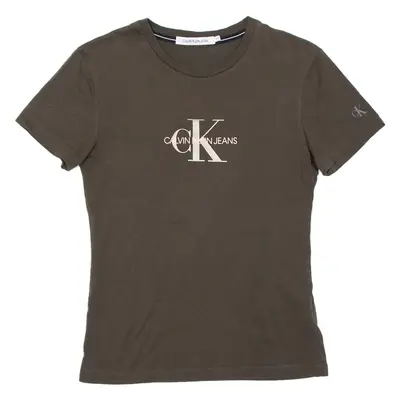CALVIN KLEIN JEANS Womens T-Shirt Green XS