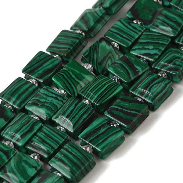 Synthetic Malachite Beads Strands