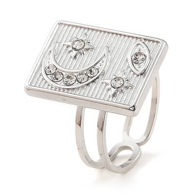 304 Stainless Steel Open Cuff Ring for Women