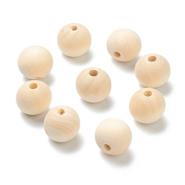 Natural Unfinished Wood Beads
