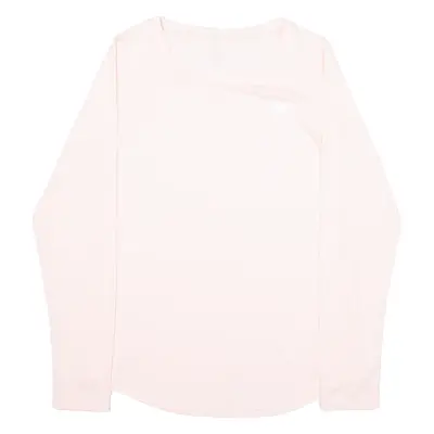 NEW BALANCE Running Womens T-Shirt Pink Long Sleeve S