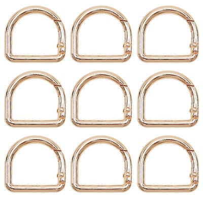 12Pcs Alloy Spring Gate Rings