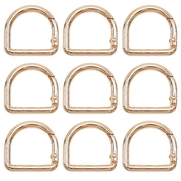 12Pcs Alloy Spring Gate Rings