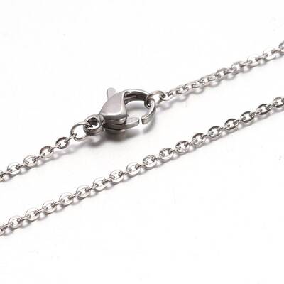 Non-Tarnish 304 Stainless Steel Cable Chain Necklaces
