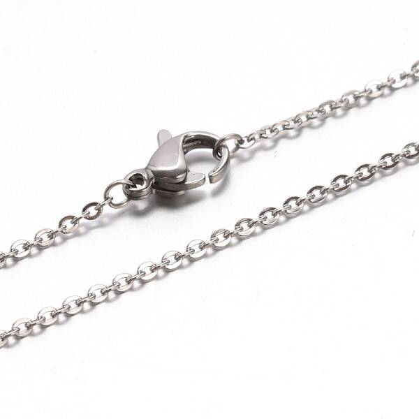 Non-Tarnish 304 Stainless Steel Cable Chain Necklaces