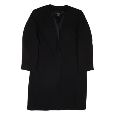 DKNY Overcoat Coat Black Womens M