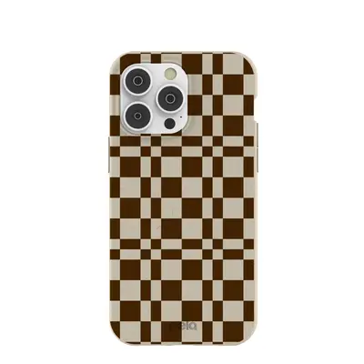 London Fog Chestnut Checkers iPhone 14 Pro Max Case