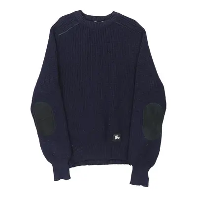 Age 14-15 Burberry Jumper - Large Navy Cotton Blend