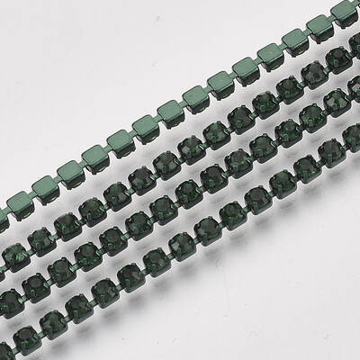 Electrophoresis Iron Rhinestone Strass Chains