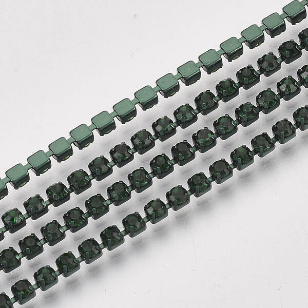 Electrophoresis Iron Rhinestone Strass Chains