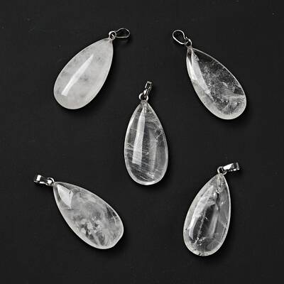 Natural Quartz Crystal Pendants