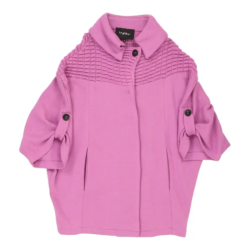 Byblos Cardigan - Medium Pink Wool Blend | Size: medium