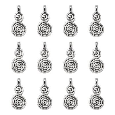 Helix Tibetan Style Alloy Pendants