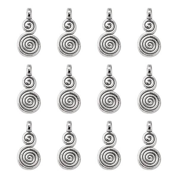 Helix Tibetan Style Alloy Pendants