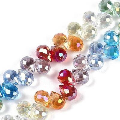 Electroplate Glass Beads Strands