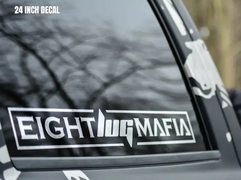 Sleek Boxed ELM, (20 colors) 2-Pack Options - custom decal bumper sticker window Graphic Car Truck SUV