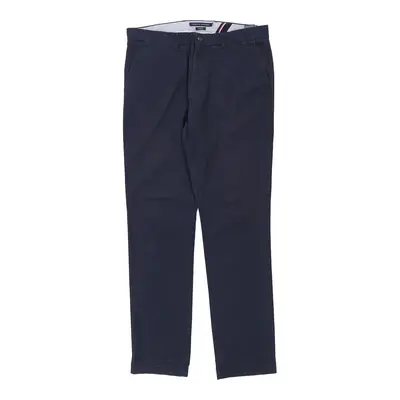 Tommy Hilfiger Slim Fit Trousers - 37W 34L Blue Cotton