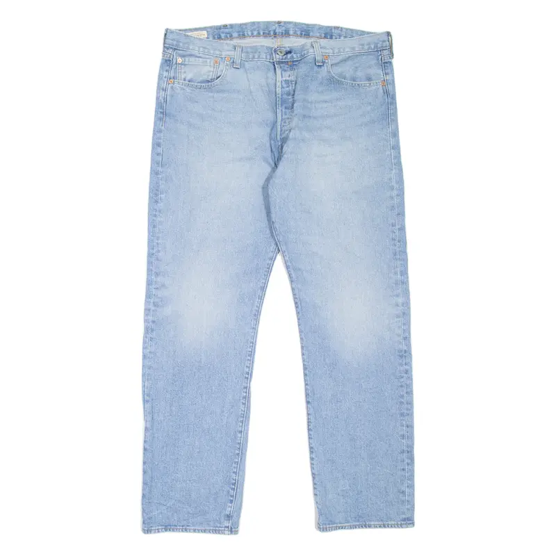 LEVI'S 501 BIG E Jeans Mens Blue Regular Straight Stone Wash W40 L32