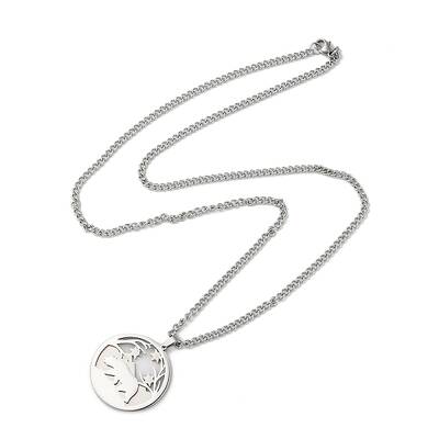 Non-Tarnish 304 Stainless Steel Double Layer Pendant Necklaces