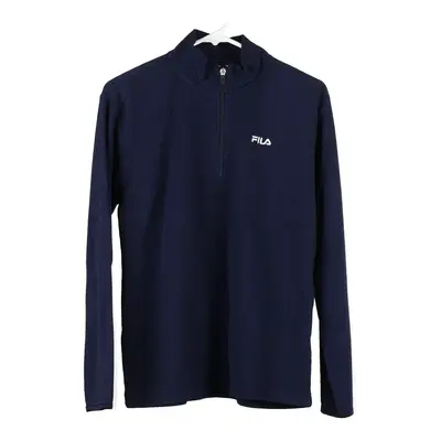 Age 14 Fila Fleece - Large Navy Polyester