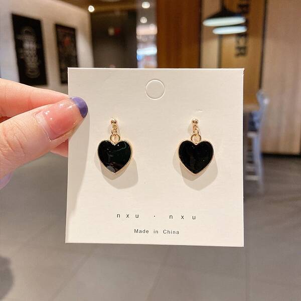 Alloy Enamel Dangle Earrings for Women
