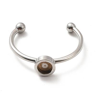 Non-Tarnish 304 Stainless Steel Cuff Ring Findings