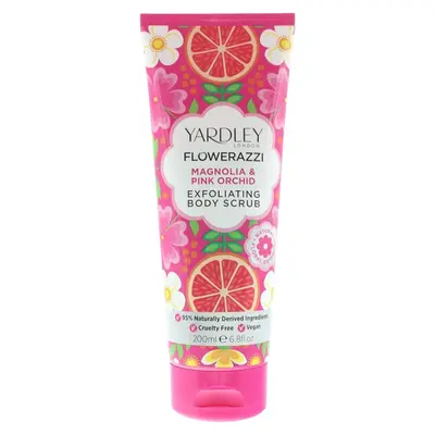 Yardley Flowerazzi Magnolia & Pink Orchid Esfoliante Scrub Corpo 200 ml