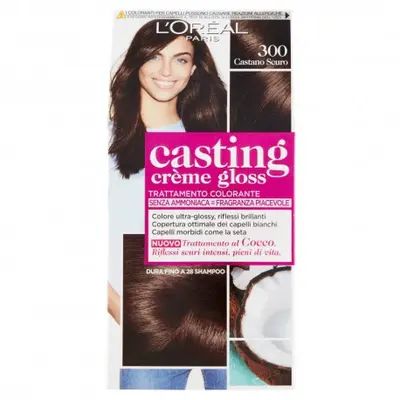 L'Oreal Paris Hair Dye Casting Creme Gloss Ammonia-Free N300 Dark Brown