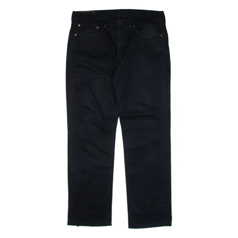 LEVI'S 514 Mens Trousers Black Regular Straight W34 L30