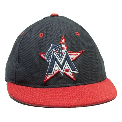 NEW ERA Miami Marlins Mens Snapback Cap Black M