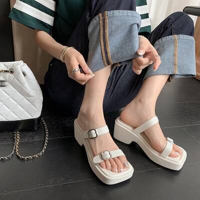 CHIKO Amoura Open Toe Flatforms Slides Sandals