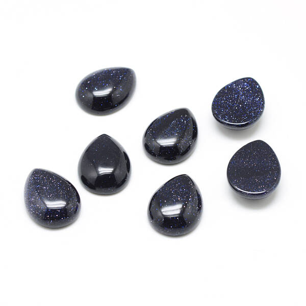 Synthetic Blue Goldstone Cabochons