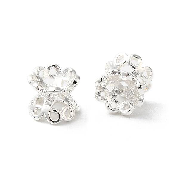 Rack Plating Flower Brass Beads
