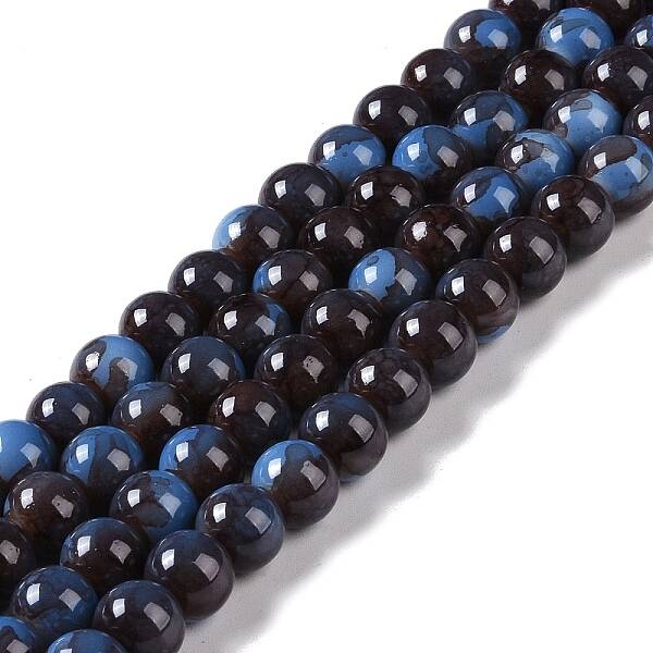 Baking Paint Glass Bead Strands