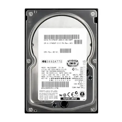076EXF Dell 36GB Ultra-160 SCSI 10000 3.5-inch Hard Drive
