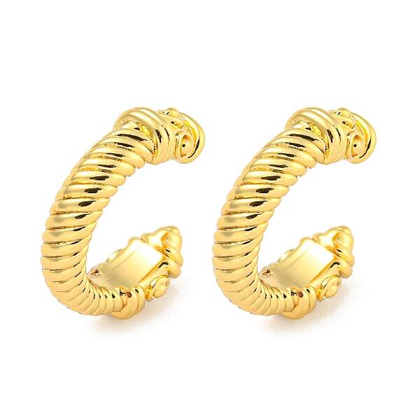 Brass Cuff Earrings