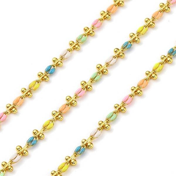 Brass Enamel Link Chains