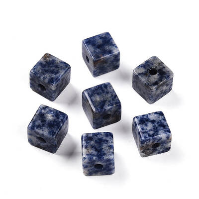 Natural Blue Spot Jasper European Beads